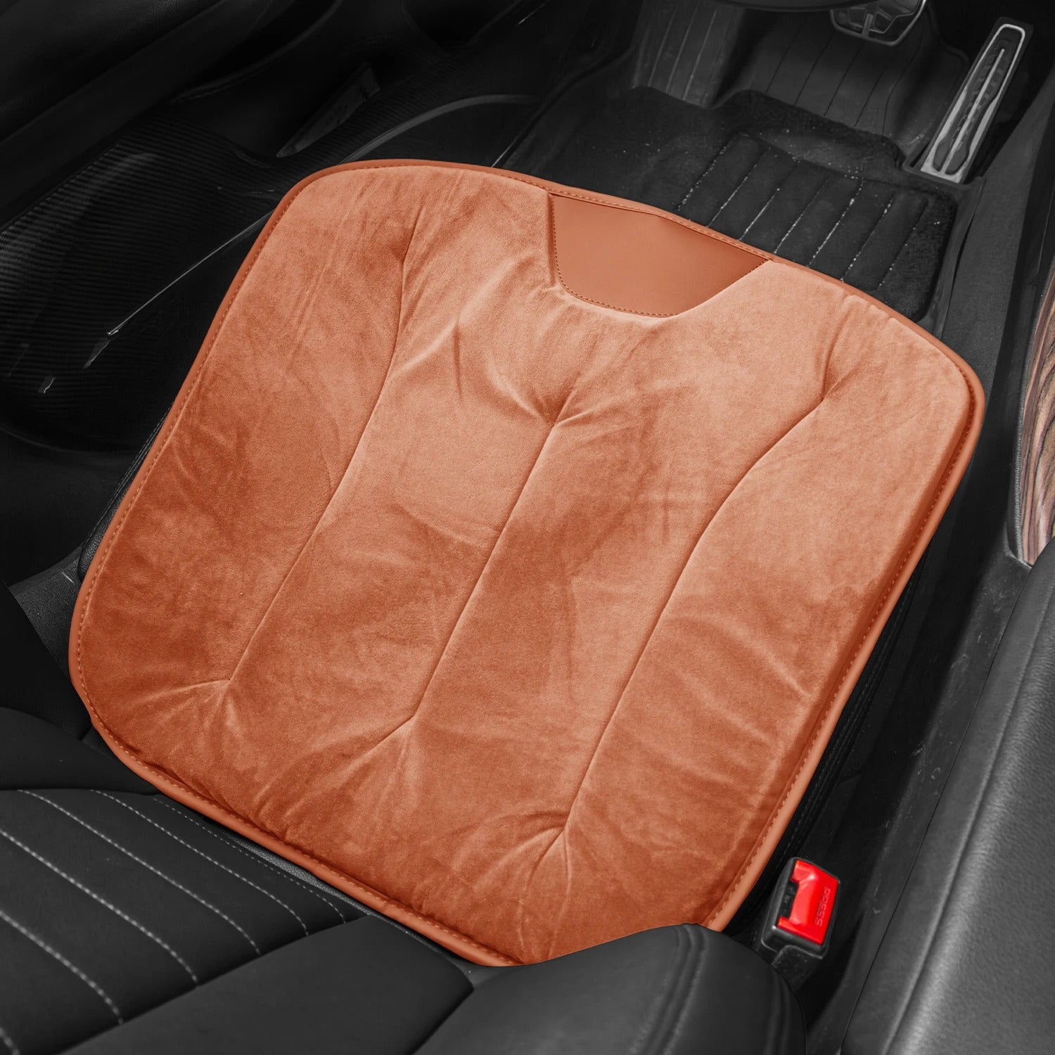 Car Seat Cushion – Non-Slip Chair Pad for Driving & Everyday Seating - Delicate Leather