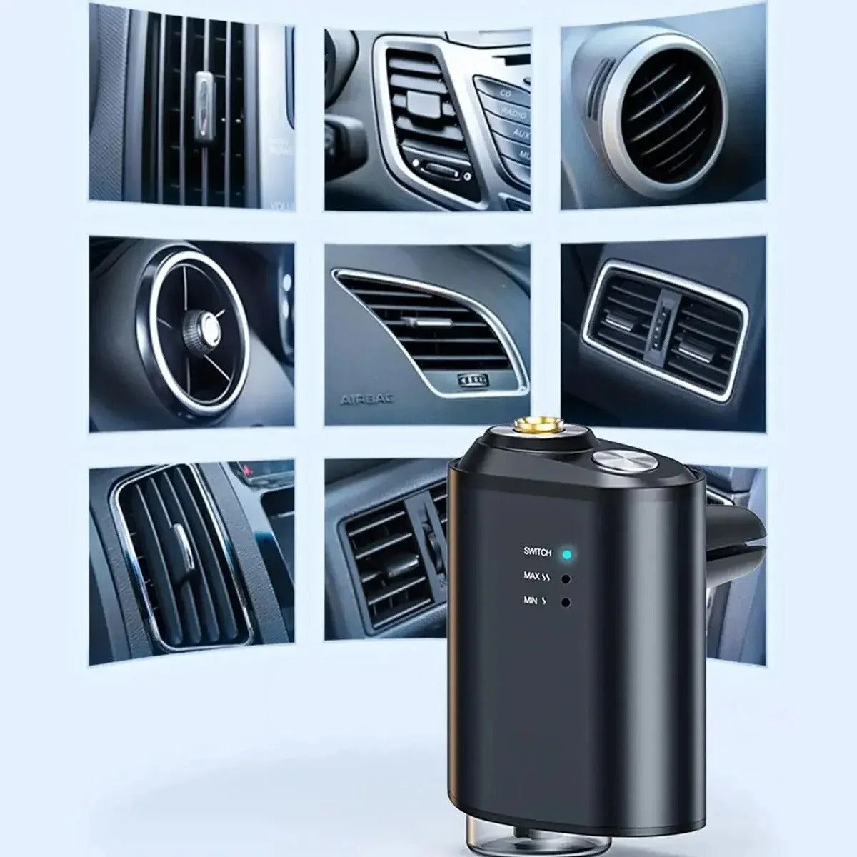 Smart Car Fragrance Diffuser Humidifier Air Freshener Deodorizer Perfume Car Interior Decoration Vent Accessories Car Perfumer - Delicate Leather