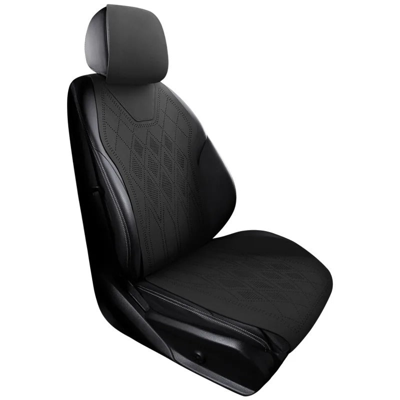 Luxury Suede Car Seat Covers – Universal Full Set Seat Protectors - Delicate Leather