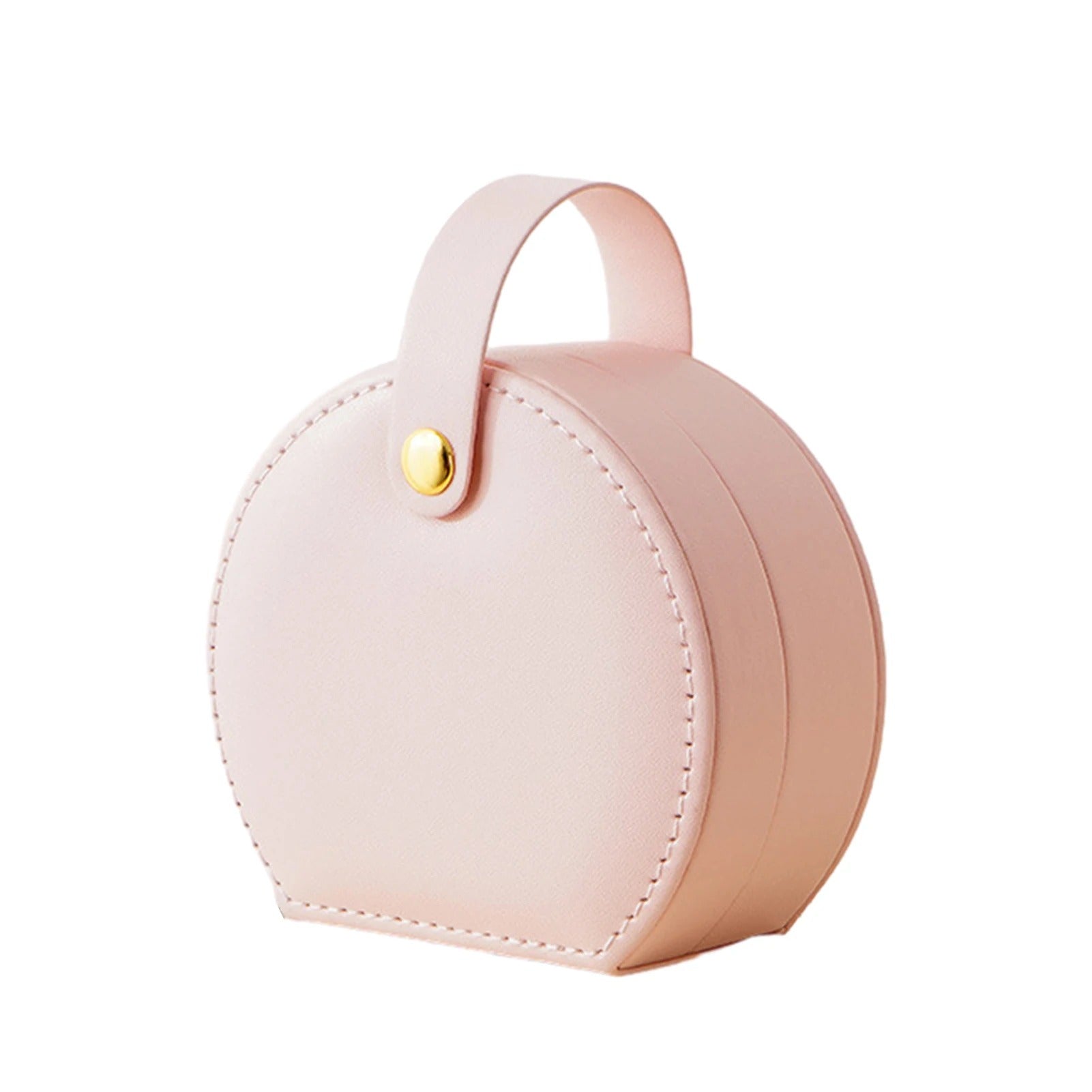 Mini Jewelry Organizer Display Travel Jewelry Case - Portable Handbag Jewelry Box Leather Storage - Delicate Leather