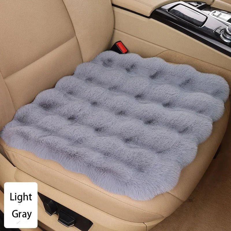 Winter Plush Rabbit Car Seat Covers – Ultra-Soft, Warm & Universal Fit Cushion Pads, Gift For Mother's Day 2025 - Delicate Leather