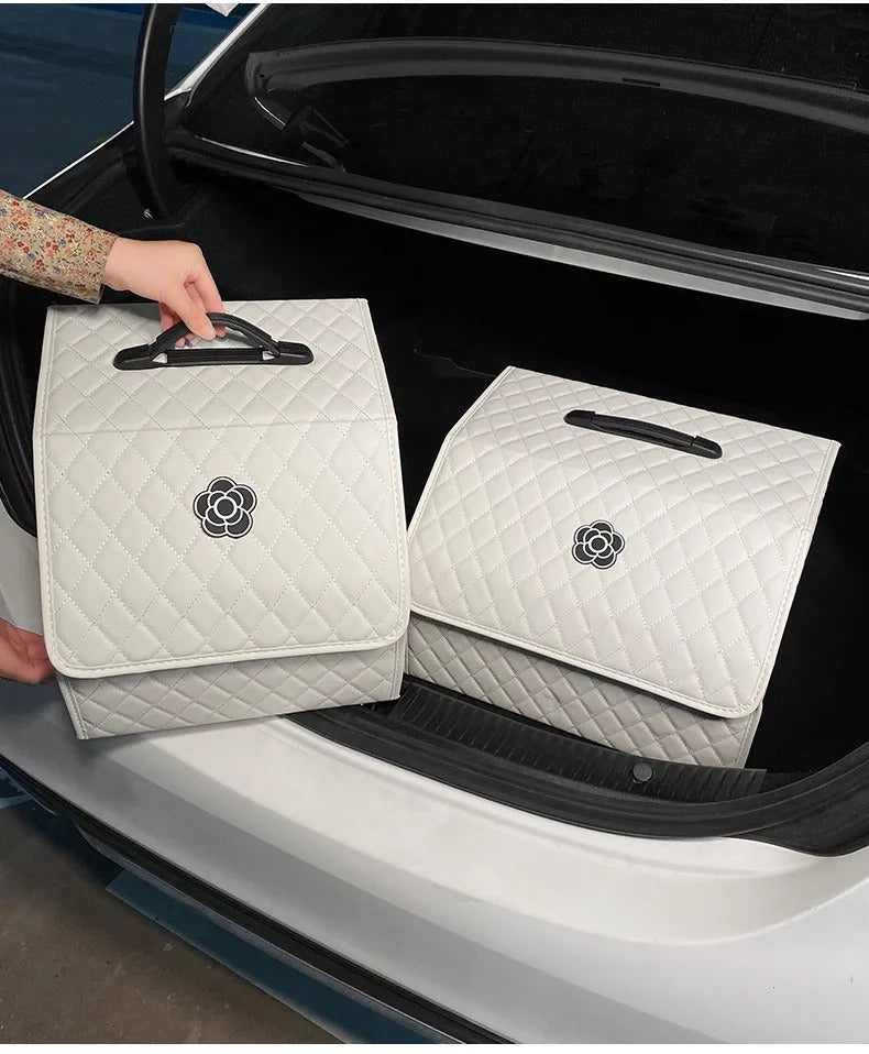 Cute Car Trunk Organizer for Women – Foldable, Versatile & Stylish Storage Solution