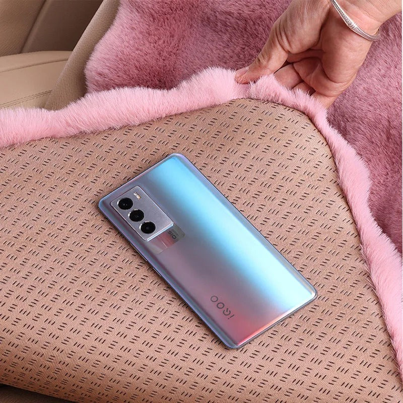 Winter Plush Rabbit Car Seat Covers – Ultra-Soft, Warm & Universal Fit Cushion Pads, Gift For Mother's Day 2025 - Delicate Leather