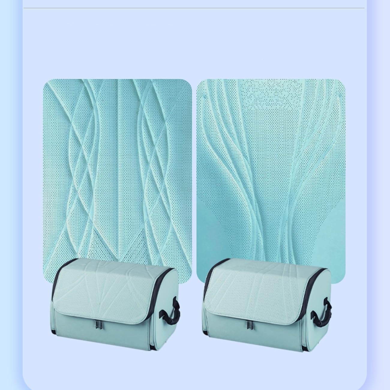 Premium Car Back Seat Organizer - Customized Leather Trunk Car Accessories with High-Quality Storage - Delicate Leather