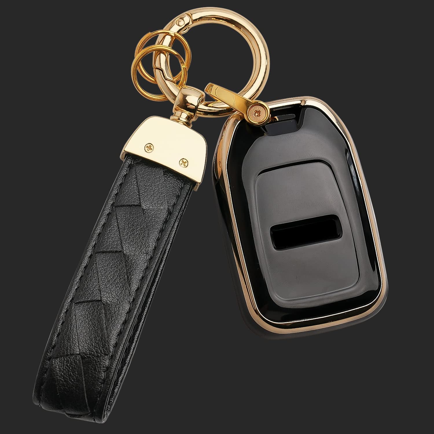 Key Fob Cover Case Compatible with 2019-2022 Sierra 1500 2500HD 3500HD Canyon Key Cover Smart Remote Control Protector 3/4/5/6 Button
