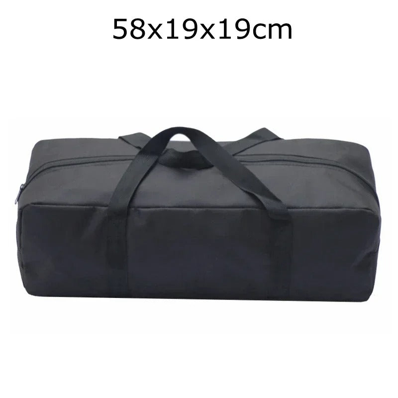 Outdoor 600D Camping Tent Storage Bag Oxford Black Camping Hiking Picnic Carry Bag Fishing Rod Tent Pole Widened And Thickened - Delicate Leather