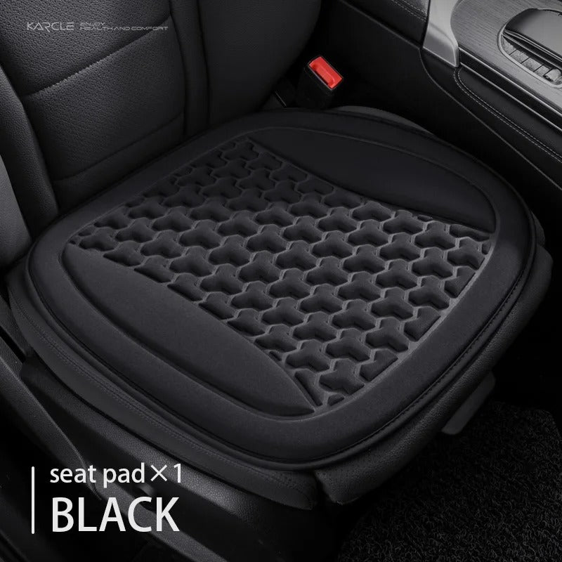 Universal 3D Breathable Car Seat Cover Set – Sweatproof Seat Protectors for Front & Rear Seats - Delicate Leather