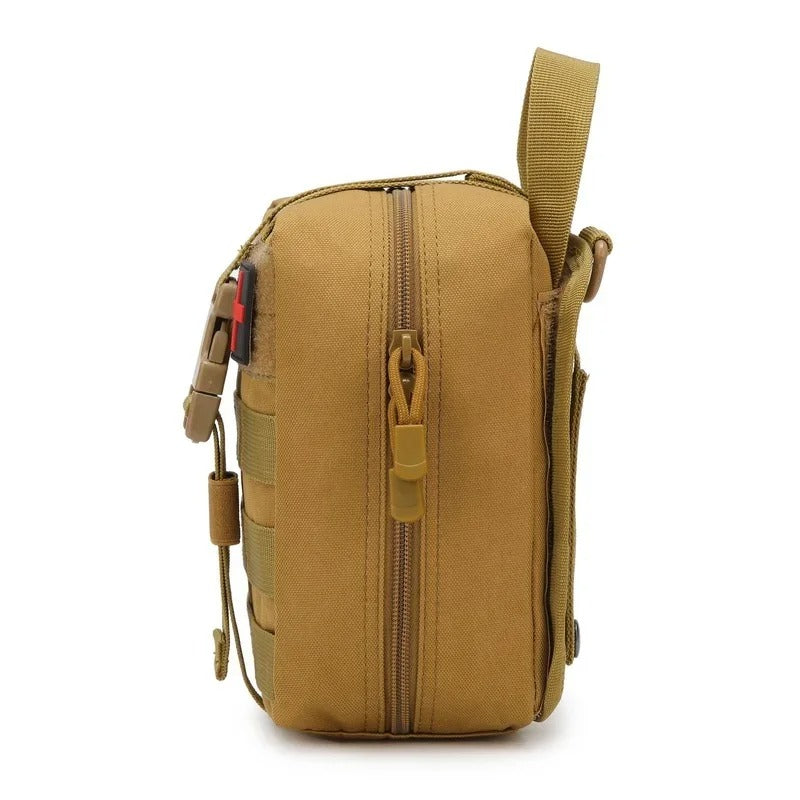 Outdoor Tactical Organizer Pouch – Waterproof MOLLE Gear & Tool Storage Bag - Delicate Leather