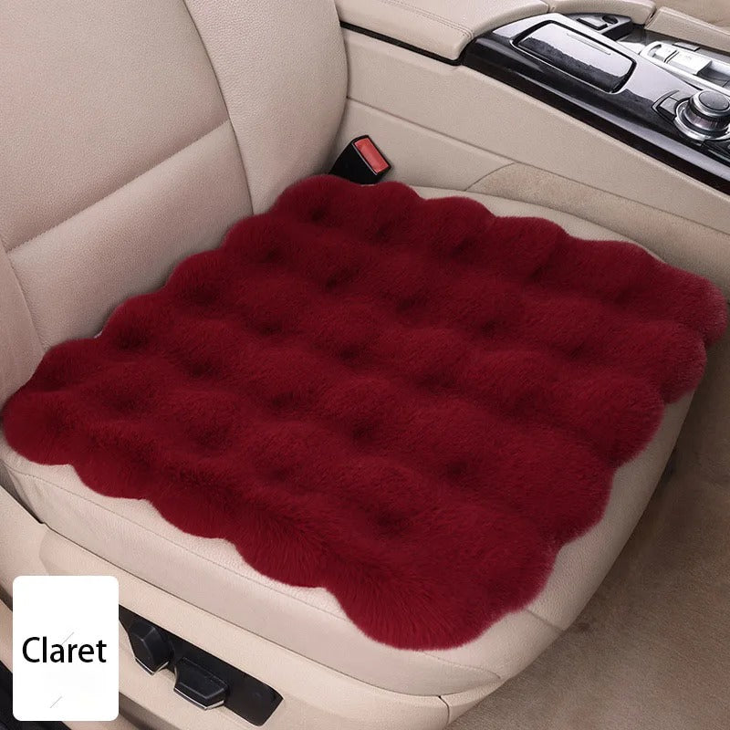 Winter Plush Rabbit Car Seat Covers – Ultra-Soft, Warm & Universal Fit Cushion Pads, Gift For Mother's Day 2025 - Delicate Leather