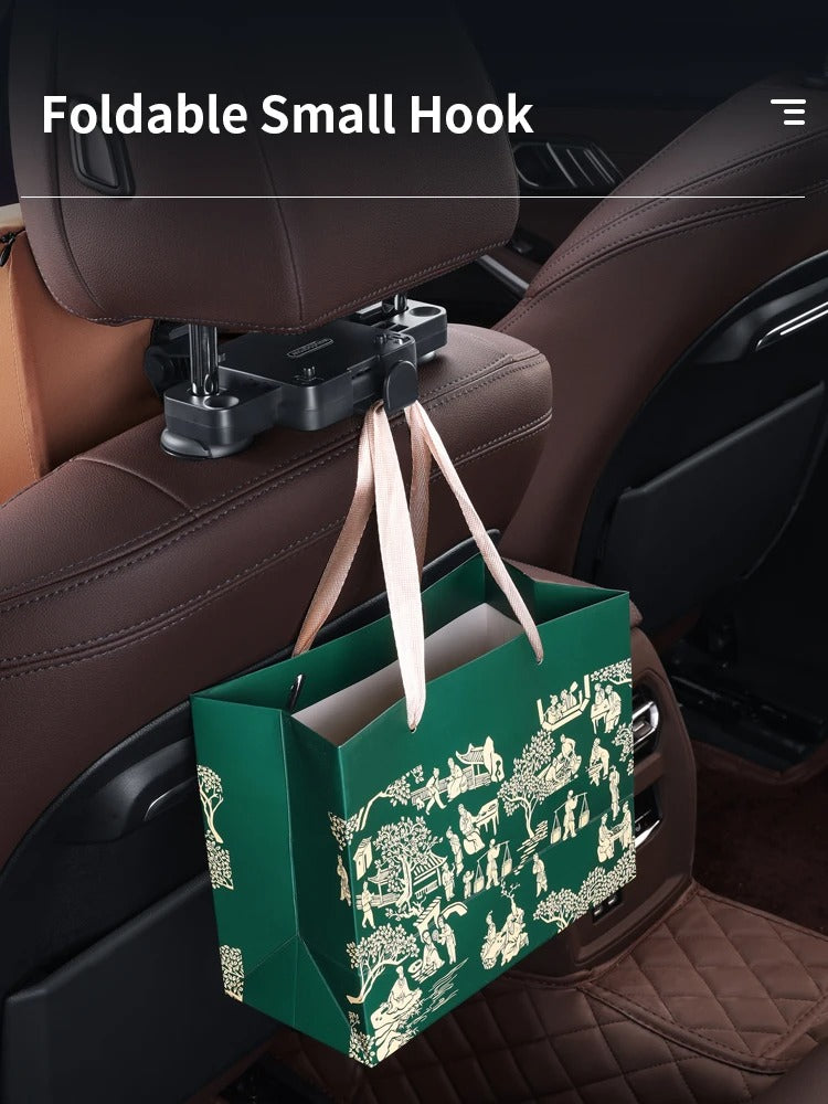 Six-Way Adjustable U-Shaped Memory Cotton Car Headrest - Delicate Leather