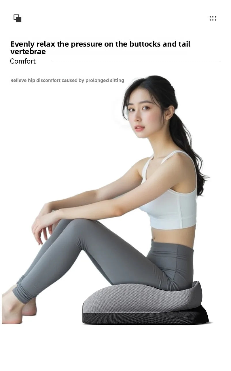 Memory Foam Car Seat Cushion – Breathable Universal Seat Pad for Car & Truck - Delicate Leather