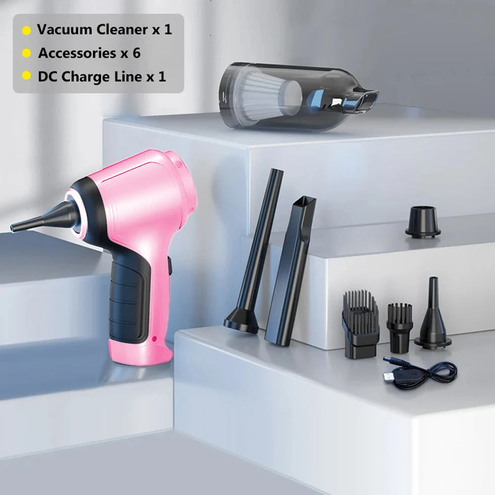Wireless Powerful Vacuum Cleaner – Portable Handheld Blower for Home & Car Cleaning with Strong Suction (SP7)