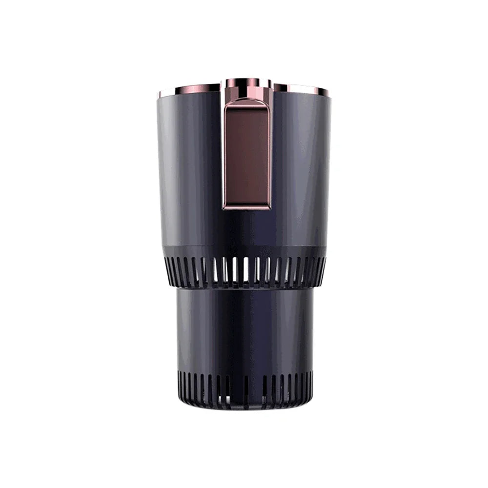Smart 2-in-1 Hot & Cold Cup Holder (SP3) – Fast Cooling & Heating with Touch Screen Control for Car & Home Use - Delicate Leather