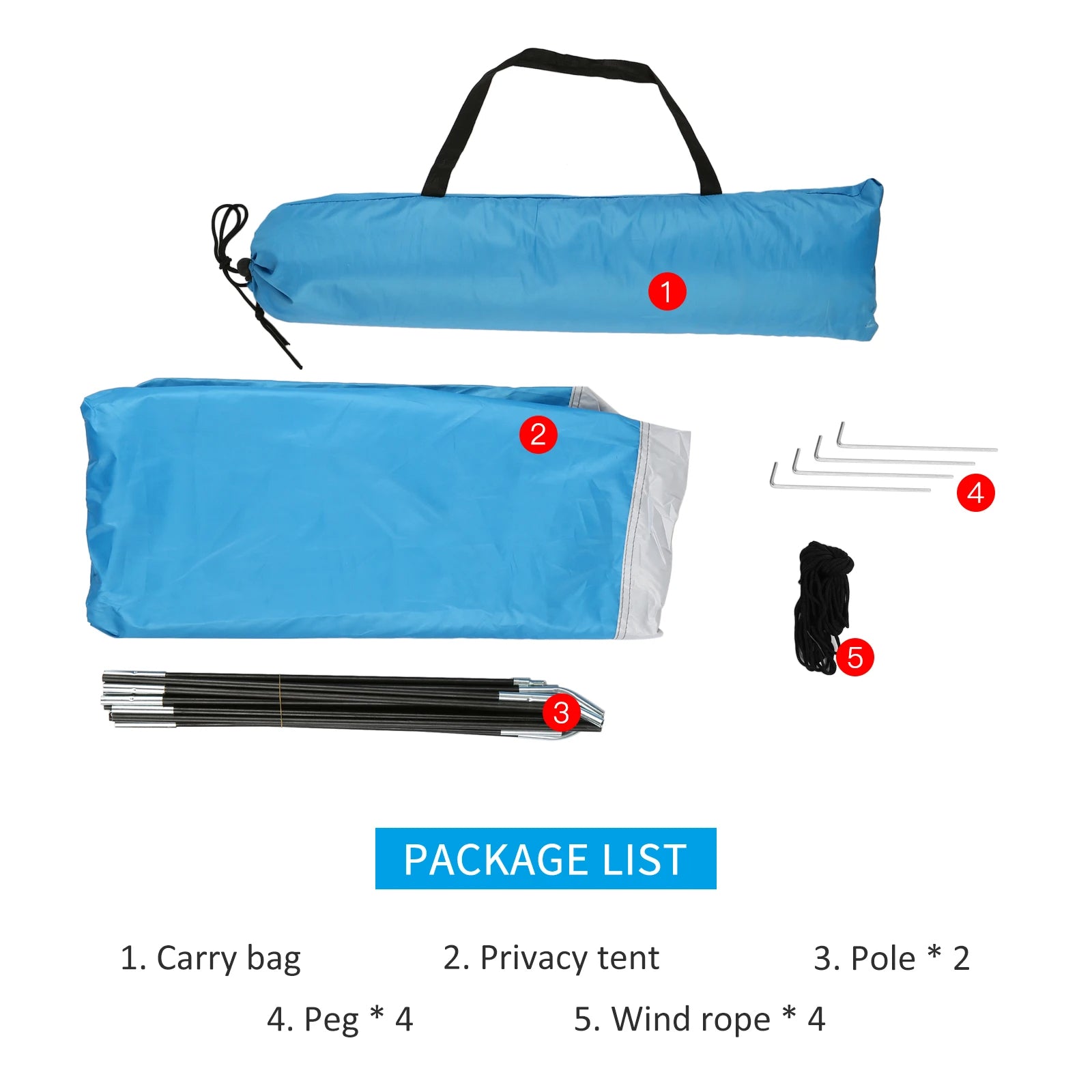 Portable Beach Shower Toilet Changing Tent Sun Rain Shelter Privacy Shelter Tent with Window for Outdoor Camping Bathroom - Delicate Leather