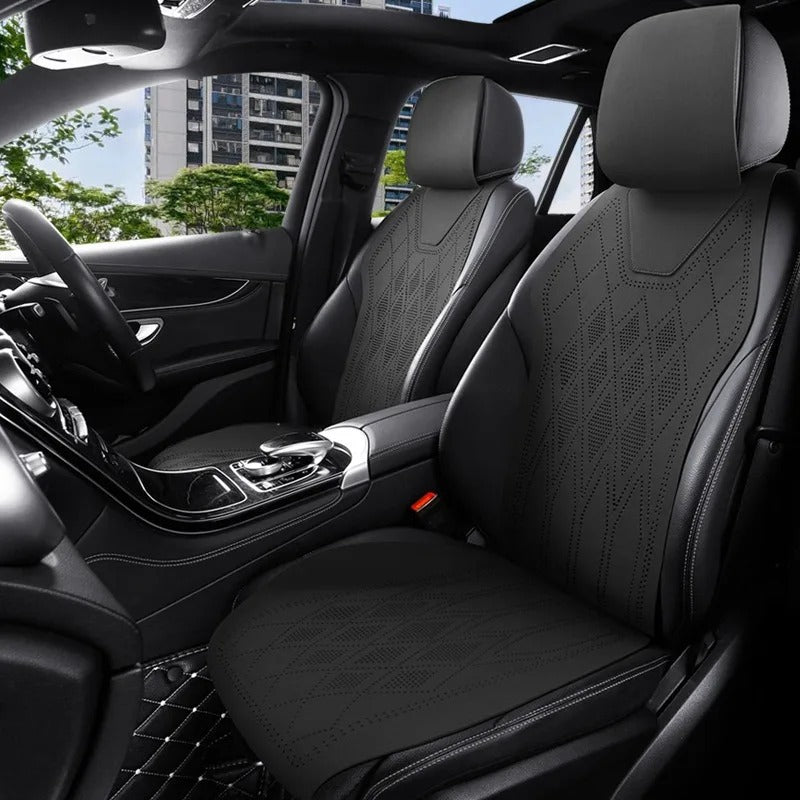 Luxury Suede Car Seat Covers – Universal Full Set Seat Protectors - Delicate Leather