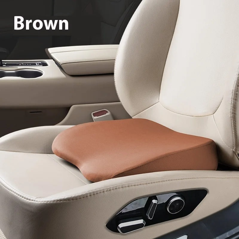 Thickened Car Seat Booster Cushion – Universal Single Driver Seat Pad for All Seasons - Delicate Leather