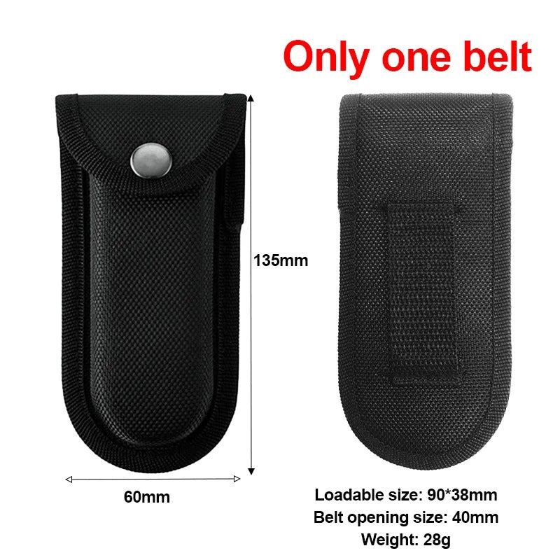 1PC Oxford Nylon Folding Knife Sleeve, Outdoor Camping Hiking Nylon Case, Army Knives Cover Bags Pouch Organizer