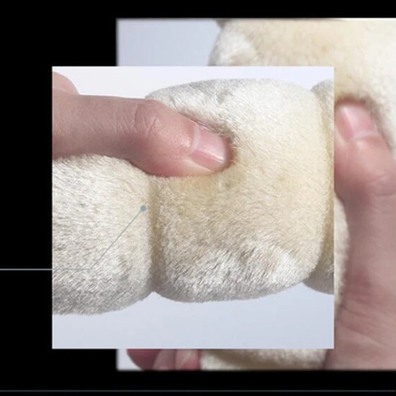 Fluffy Plush Car Steering Wheel Cover – Soft Anti-Slip Universal Fit for Winter Comfort and Car Interior Decoration - Delicate Leather