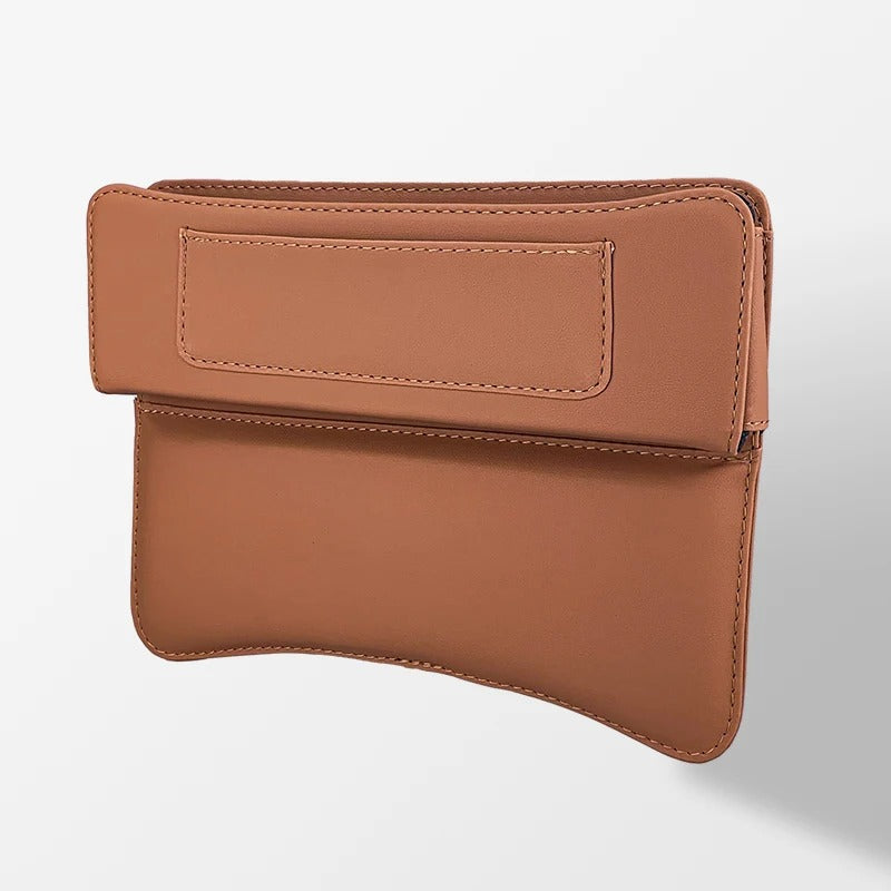 New Leather Car Seat Gap Organizer Console Crevice Filler Side Storage Box Car Interior Storage Pocket - Delicate Leather