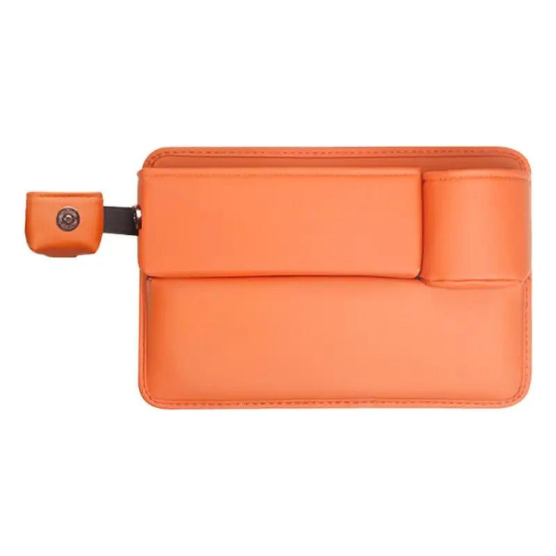 Car Seat Crevice Gaps Storage Box Seat Organizer Gap Slit Filler Holder for Wallet Phone Slit Pocket Car Storage Box - Delicate Leather