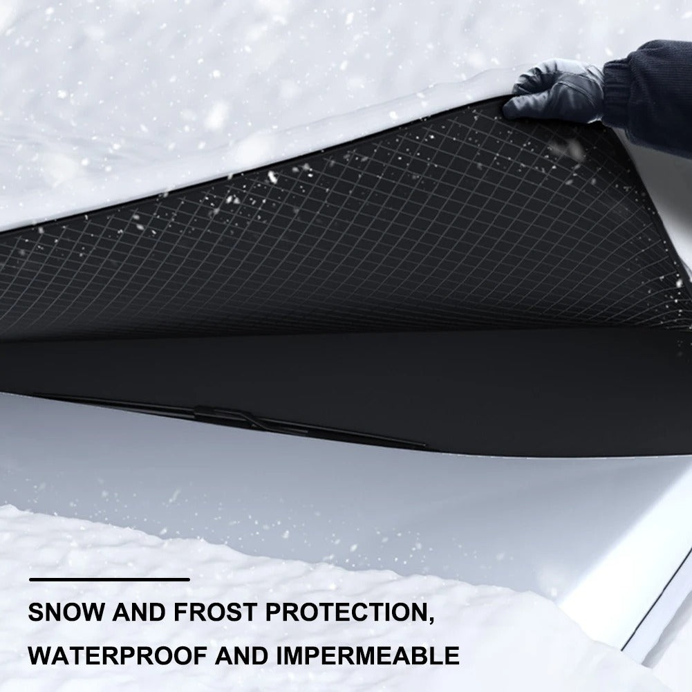 Windshield Snow & Sun Shade – Magnetic Frost, Ice & UV Protector for Car Front Windscreen