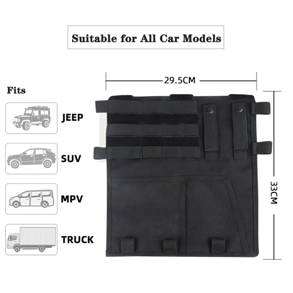 Top Roof Sun Visor Storage Bag - Sunshade Holder Organizer for Car Accessories - Delicate Leather