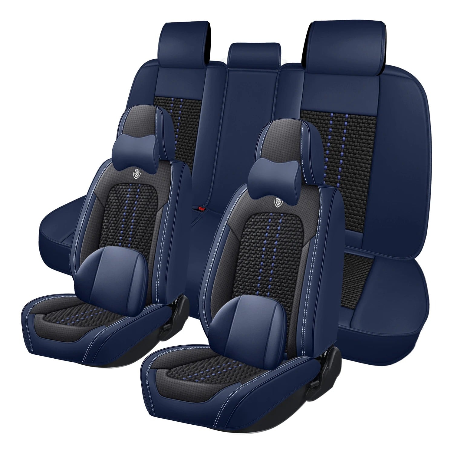 Full Set Leather Car Seat Covers for Toyota Corolla (2009–2023) – Universal Fit, Airbag Compatible - Delicate Leather