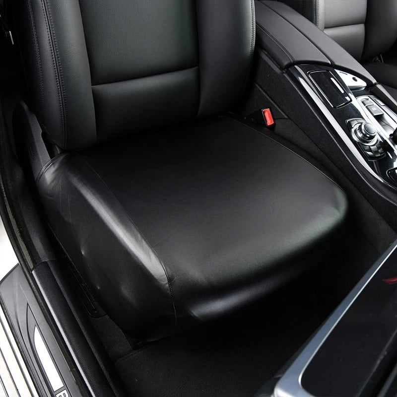 All-Season Universal PU Leather Car Seat Cover – Waterproof Full-Surround Elastic Seat Protector for Sedans, SUVs, and Trucks - Delicate Leather
