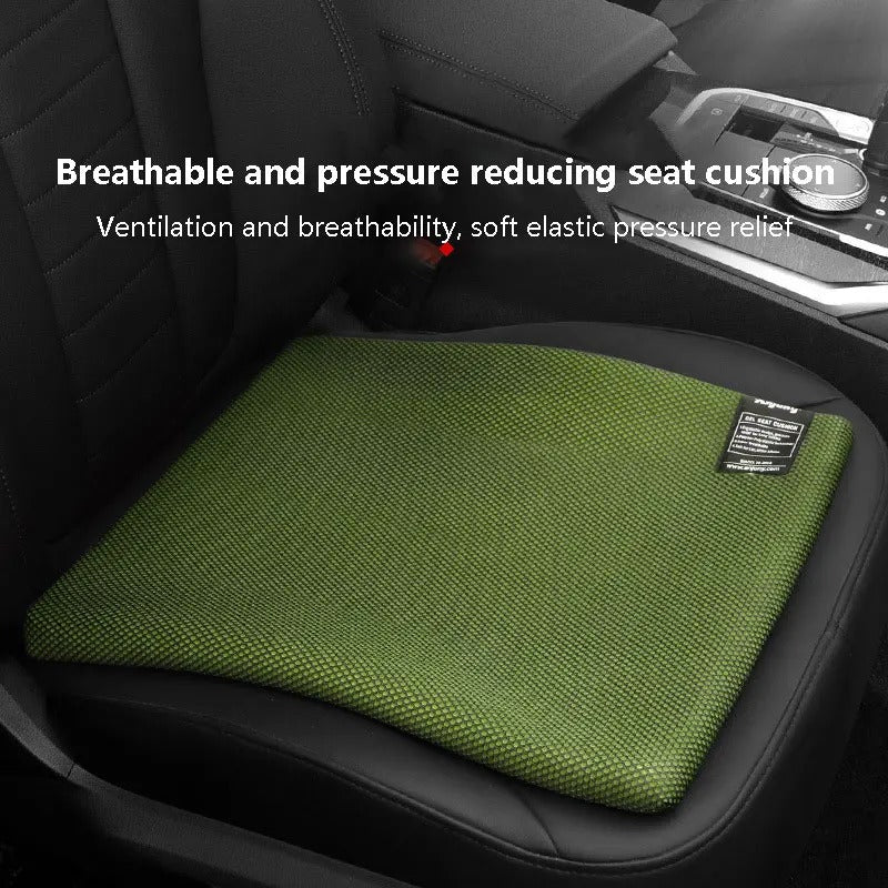 Summer Ice Silk Car Seat Cushion – Breathable Honeycomb Cooling Seat Pad - Delicate Leather