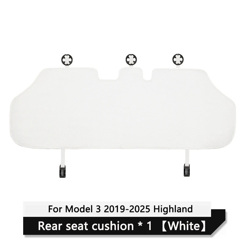Ice Silk Car Seat Cushion Cover – Breathable Full Seat Protector Set - Delicate Leather