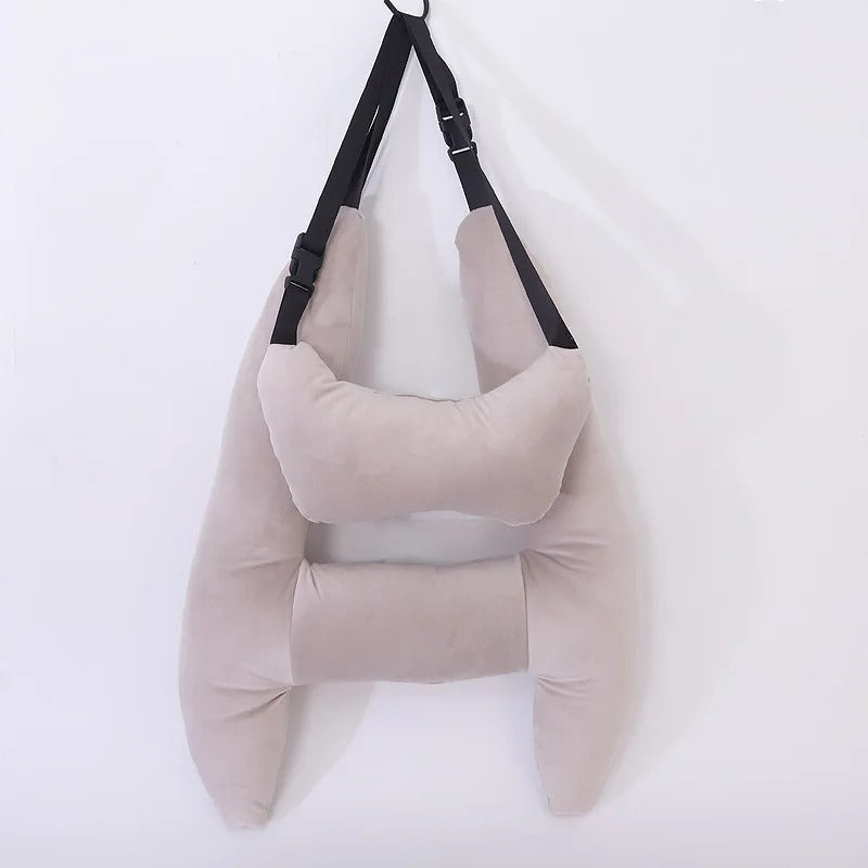 Cute Animal Pattern Kid Neck Head Support U-Shape Travel Pillow - Delicate Leather