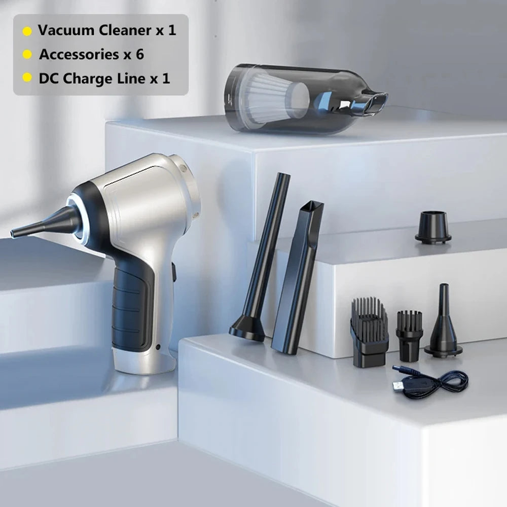 Wireless Powerful Vacuum Cleaner – Portable Handheld Blower for Home & Car Cleaning with Strong Suction (SP7)