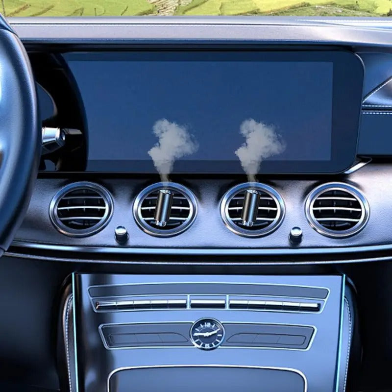 Car Perfume Diffuser Aluminum Alloy Smart Air Freshener with 3 Adjustable Modes - USB Powered Auto Fragrance for Driving