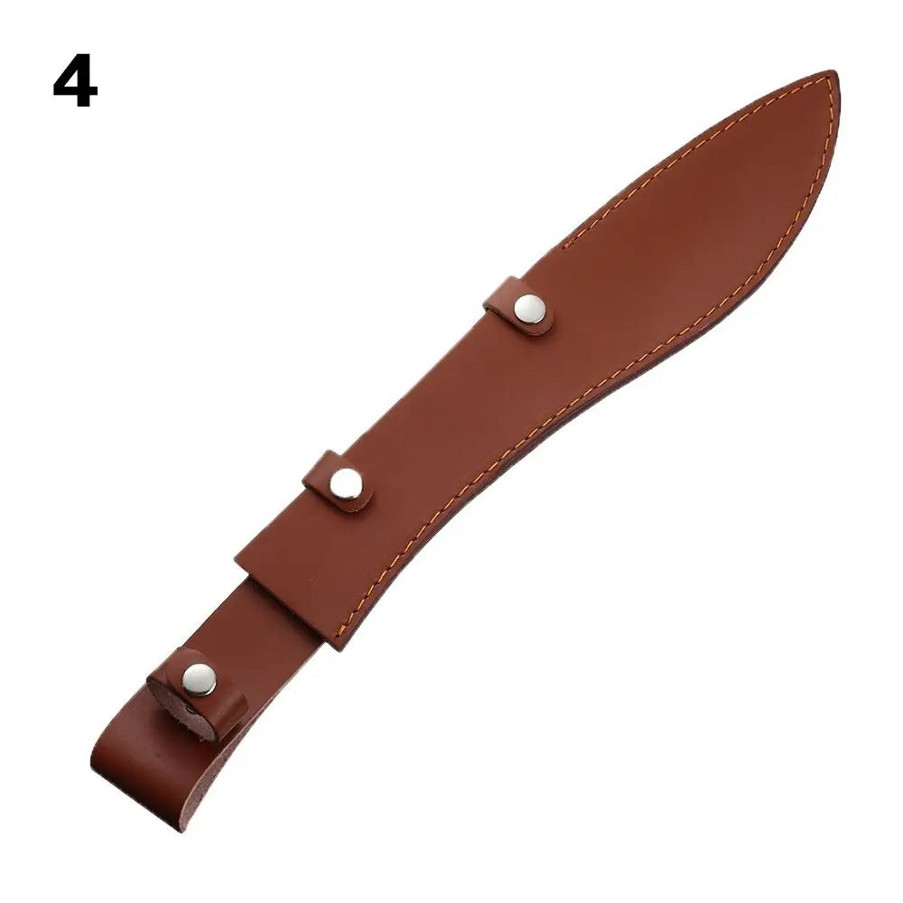 Sheath Holster Pocket Hunt Leather Sheath Holder - Fold Knife Tool Camp Outdoor Carry Belt Loop Case Flashlight Case - Delicate Leather