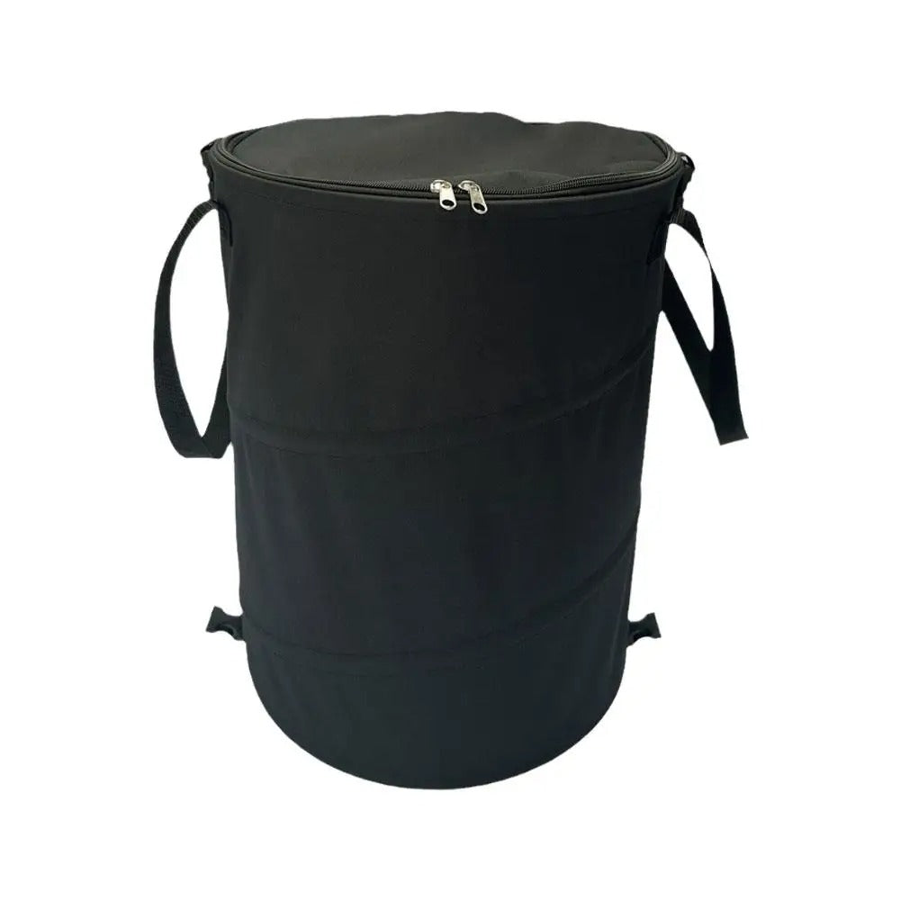 Outdoor Trash Can, Folding Trash Can, Garden Storage Bag for Fallen Leaves, Large Capacity Oxford Cloth Trash Can - Delicate Leather