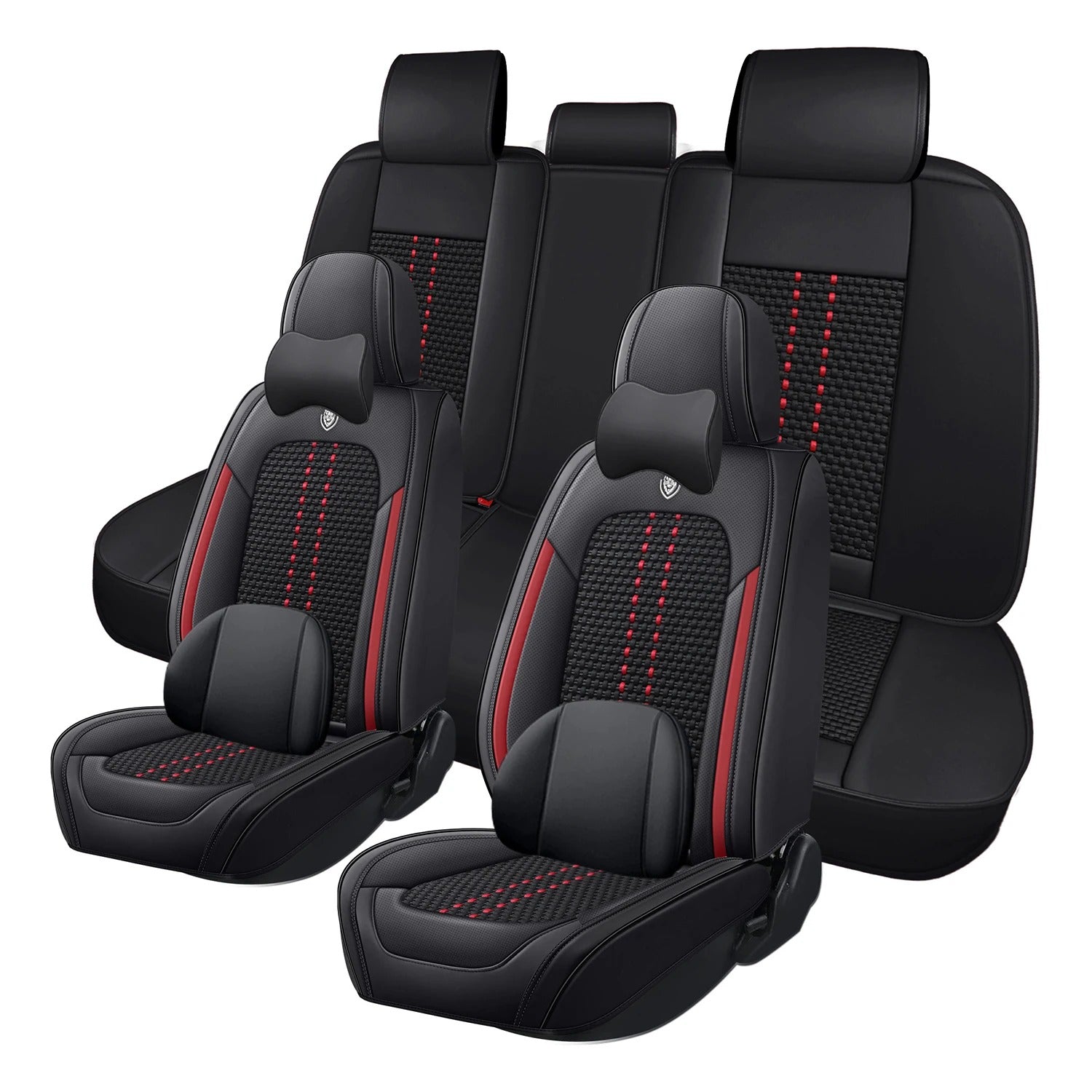 Full Set Leather Car Seat Covers for Toyota Corolla (2009–2023) – Universal Fit, Airbag Compatible - Delicate Leather