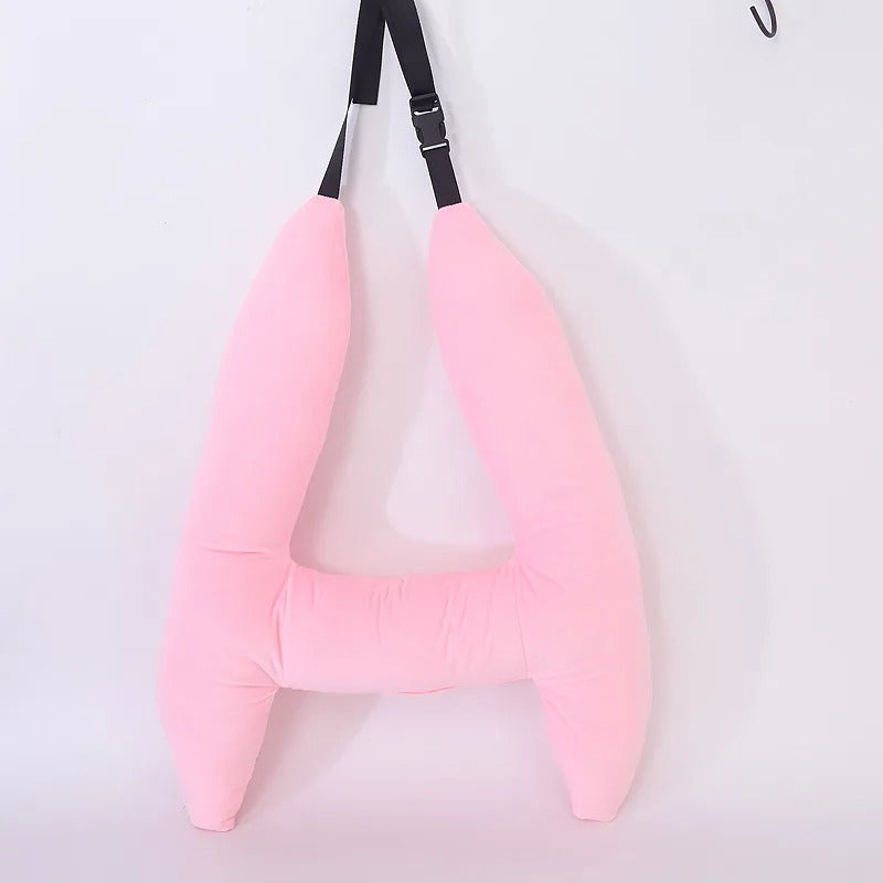 Cute Animal Pattern Kid Neck Head Support U-Shape Travel Pillow - Delicate Leather