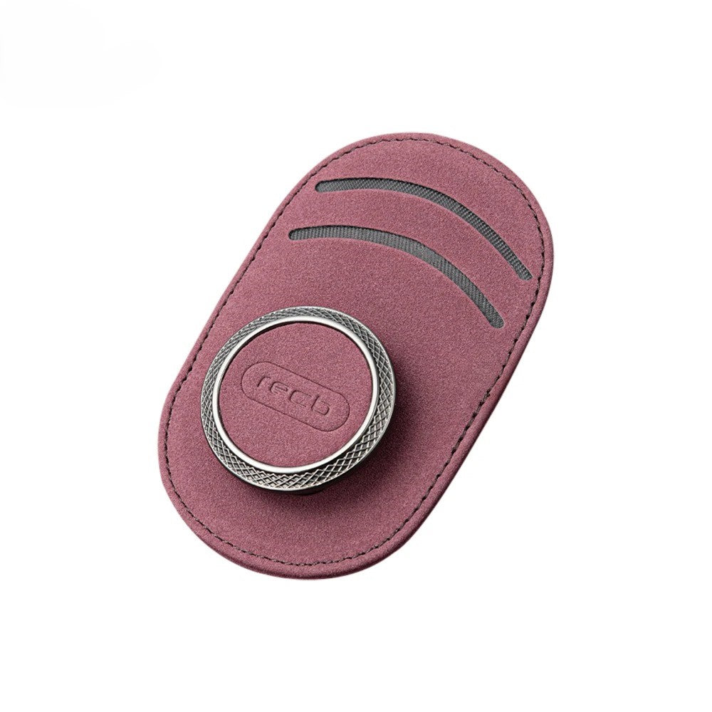 Universal Car Sun Visor Leather Sunglasses Holder - Delicate Leather