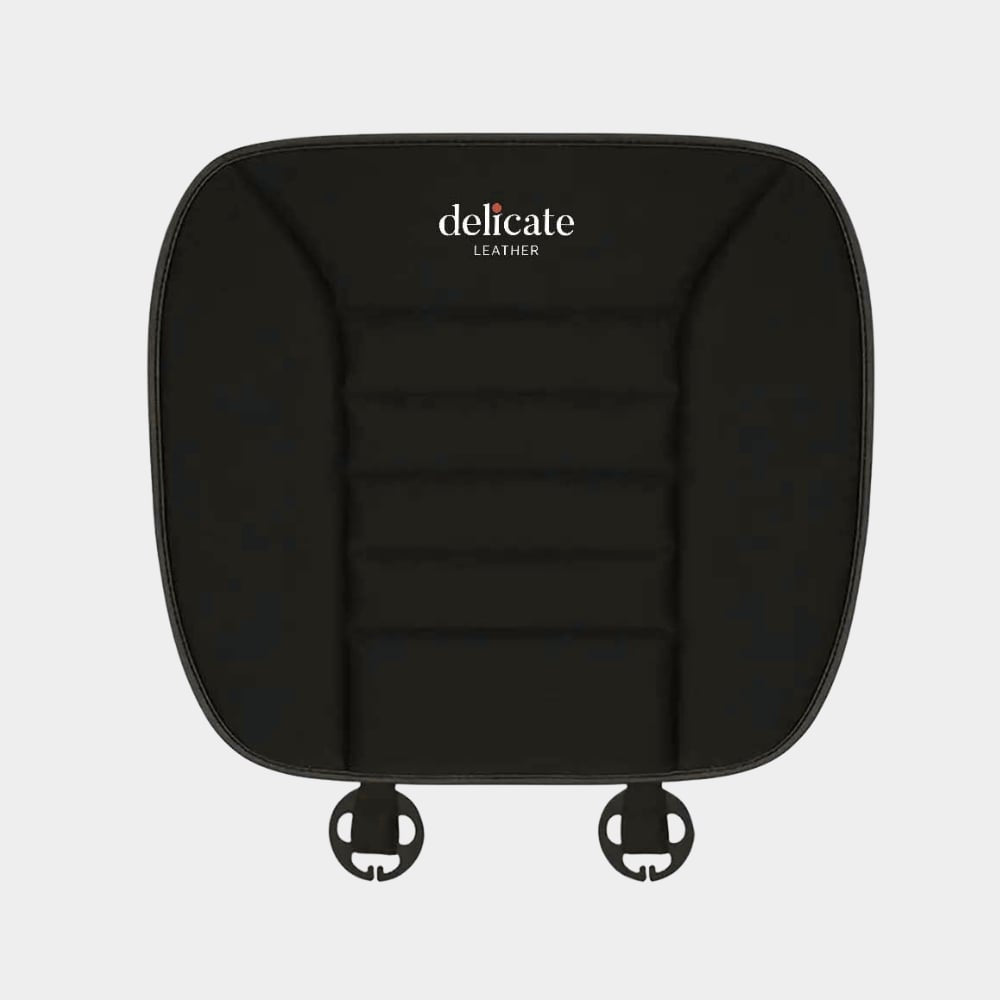Delicate Leather Car Seat Cushion – 1.2 inch Memory Foam Pad for Car & Office Chair Comfort - Delicate Leather
