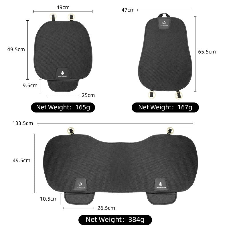 Breathable Ice Silk Car Seat Cushion – Non-Slip Universal Seat Pad