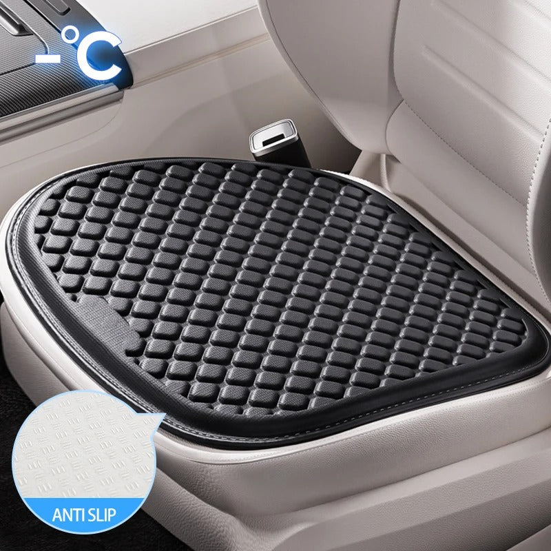 Gel Car Seat Cover – Breathable Anti-Slip Universal Seat Protector - Delicate Leather