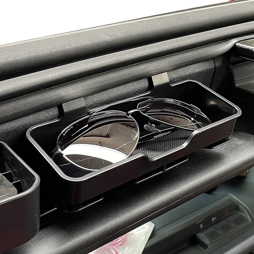 Sun Visor Storage Box – Sunglasses Holder Organizer for Car - Delicate Leather