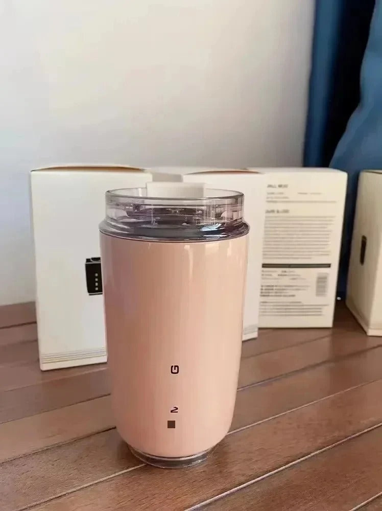 320ml Milky White Stainless Steel Tumbler – Insulated Thermos Cup for Coffee, Water & Travel - Delicate Leather