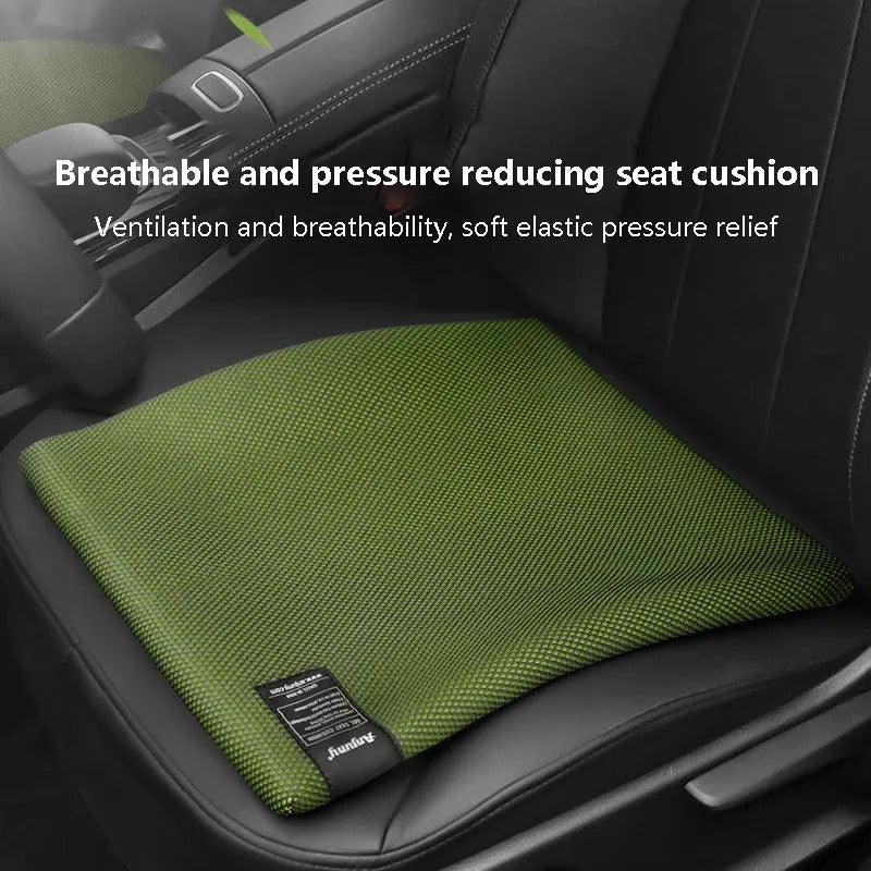 Summer Ice Silk Car Seat Cushion – Breathable Honeycomb Cooling Seat Pad - Delicate Leather