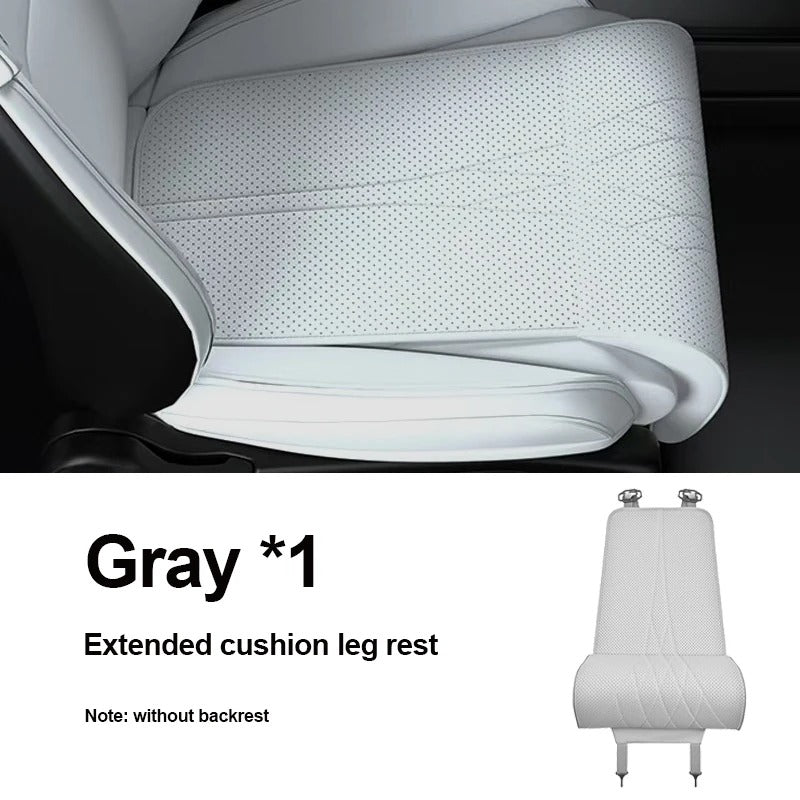 Driver Car Seat Extender - Leather Leg Support Cushion for Long Distance Driving - Memory Foam Knee Pad for Car, Truck, and Home Use - Delicate Leather