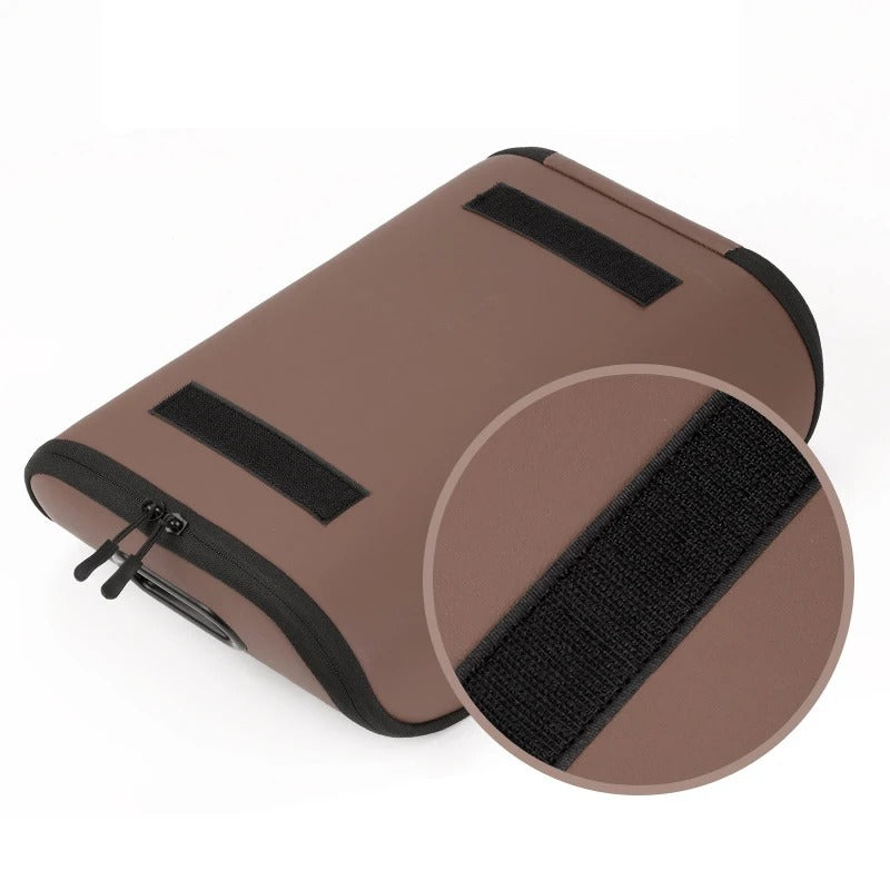 Car Shoe Storage Box – PVC Leather Organizer for Spare Shoes, Trunk & Co-Pilot Seat Storage, Large Capacity 35×26×10 cm - Delicate Leather