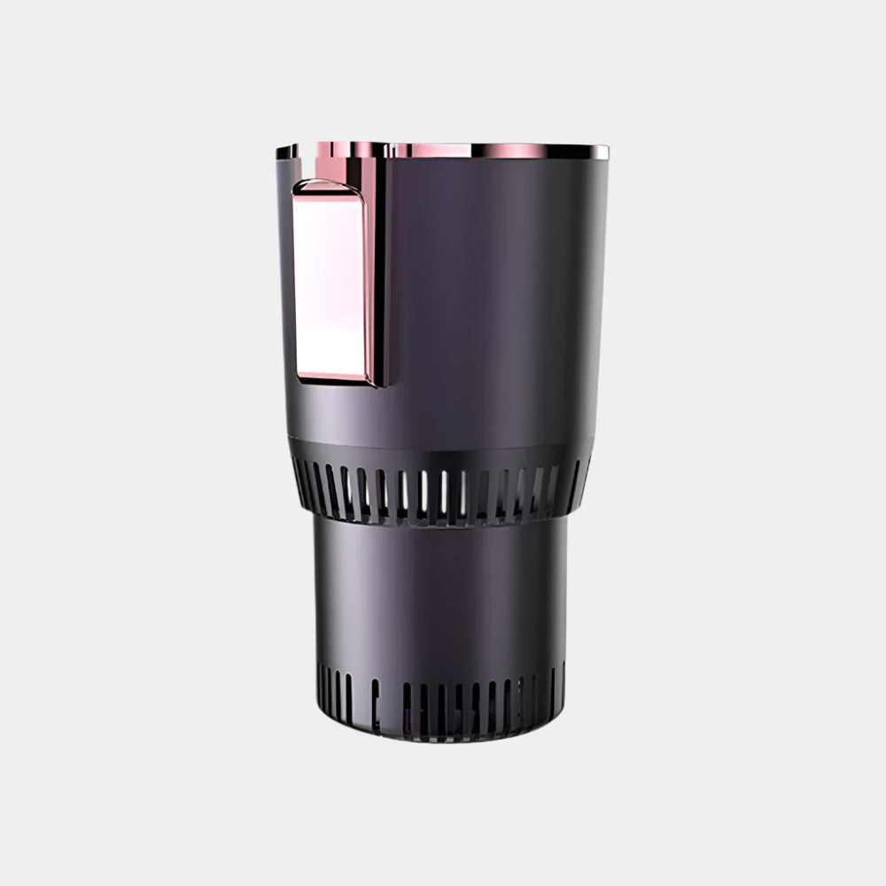 Smart 2-in-1 Hot & Cold Cup Holder (SP3) – Fast Cooling & Heating with Touch Screen Control for Car & Home Use - Delicate Leather