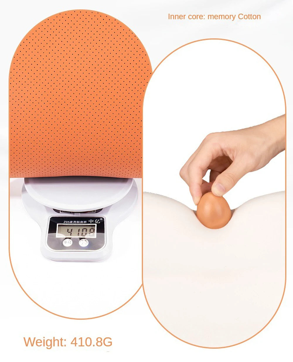 Soft Leather Car Seat Cushion Non-Slip Memory Cotton with Waist Support Pillow, Car Accessories
