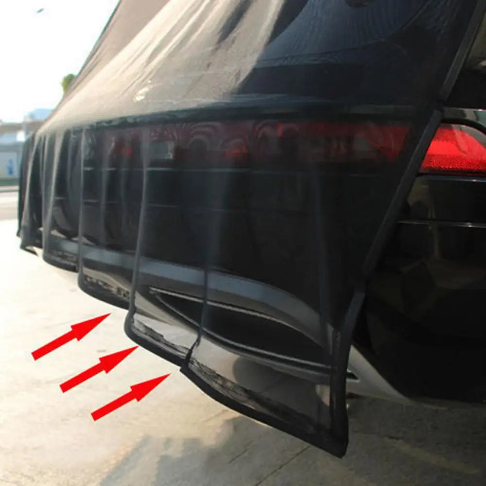 SUV Trunk Tailgate Mosquito Net Car Tailgate Sunshade With Two-way Zipper Breathable Insect-proof UV-proof SUV Trunk Curtain - Delicate Leather