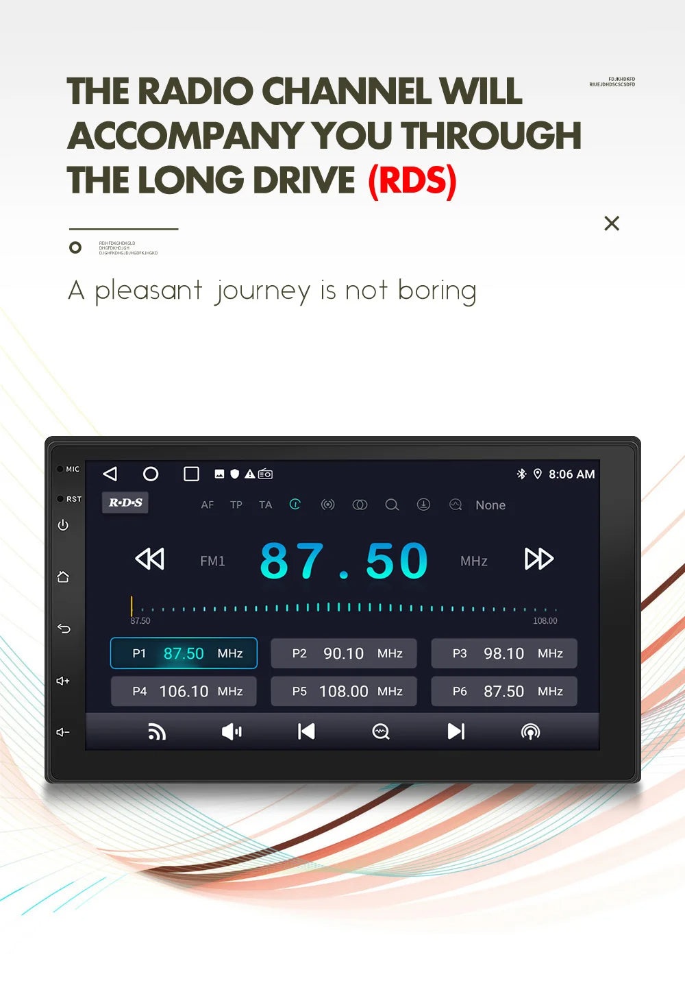 Wireless CarPlay & Android Auto 2 Din Car Radio – 7"/9" Glass Screen GPS Navigator, Wi-Fi, FM, Bluetooth MP5 Player 22 - Delicate Leather
